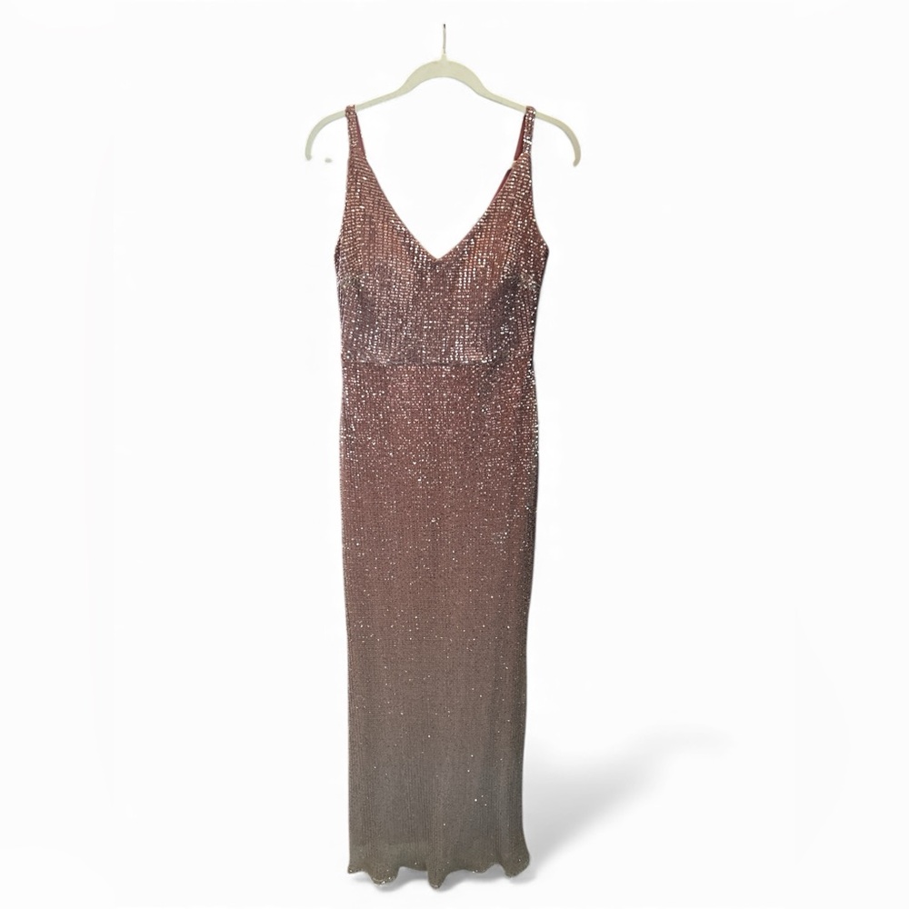 Night Way Collections Sparkling Pink Silver Gown